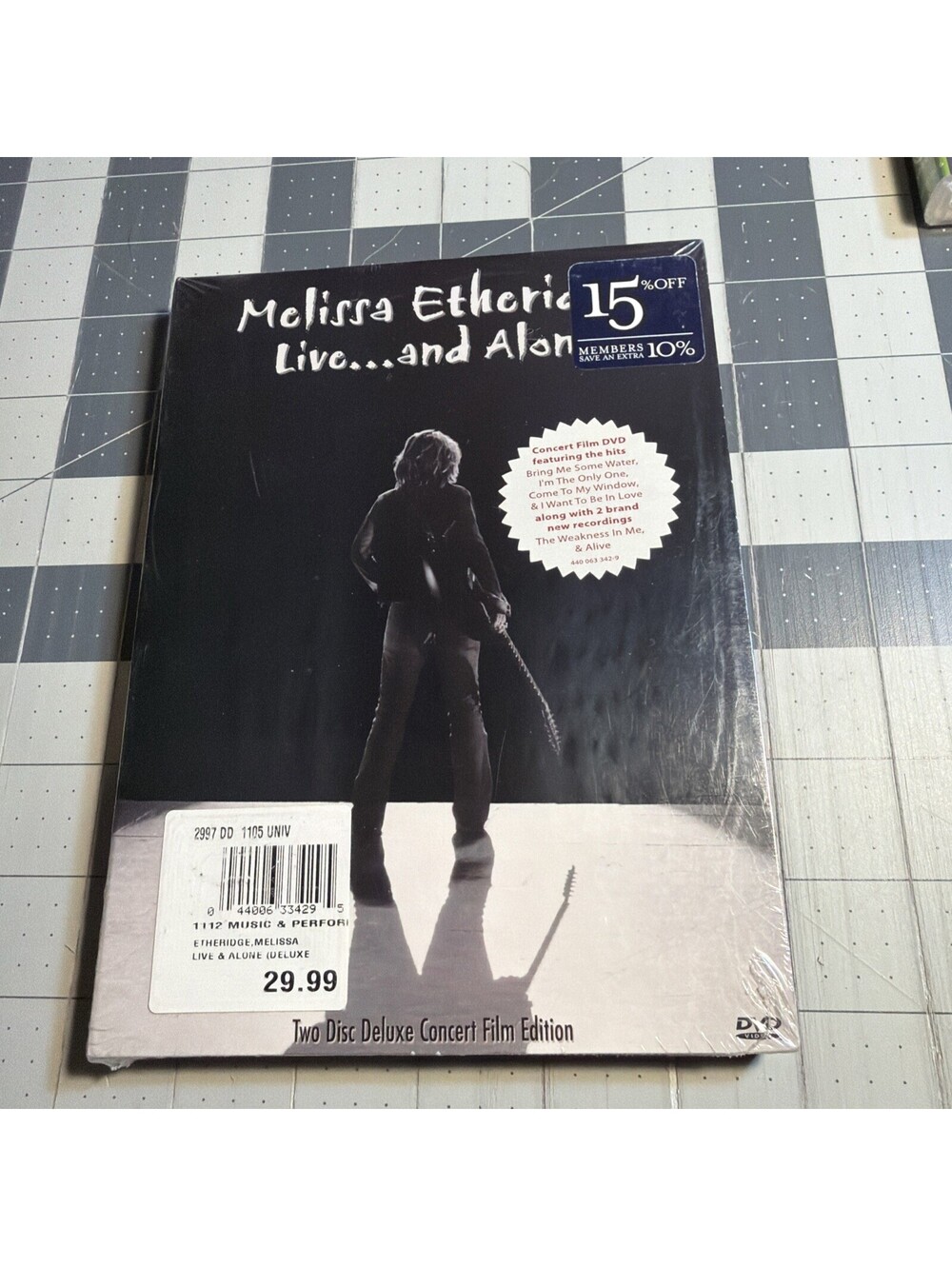 Melissa Etheridge "Live And Alone" 2-Disc DVD Factory Sealed